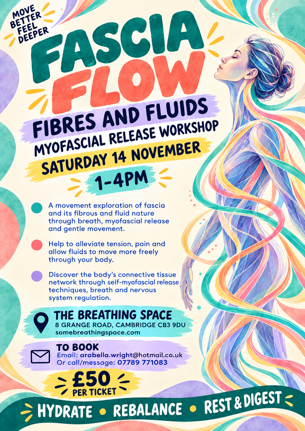 Saturday Special-  Fascia Flow with Arabella- 14th November 13.00-16.00
