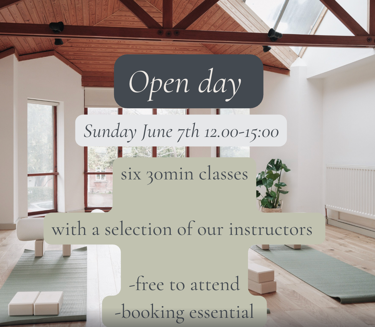 Sunday 7th June 12:00-15:00 The Breathing Space Open Day!